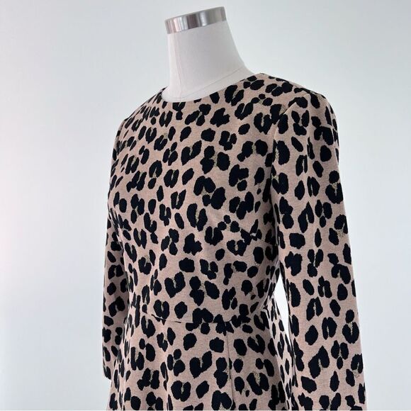 NWT KATE SPADE - Forest Feline Jacquard Animal Print Dress Size 4 - Picture 6 of 16